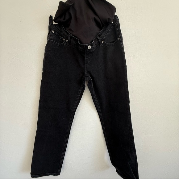 Abercrombie & Fitch Denim - A&F Maternity Black Ankle Straight Jeans